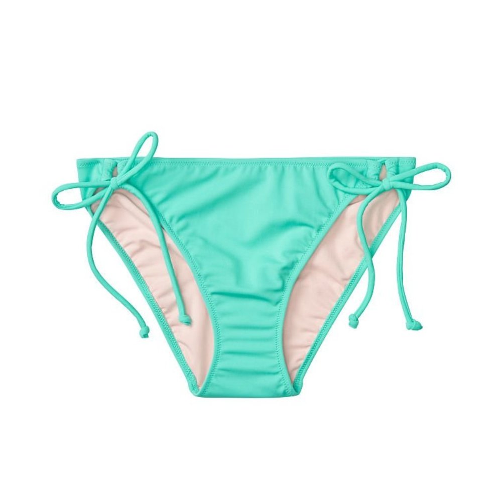 Victoria's Secret Bikini Bottom Basic Seafoam Green Sz S Side Tie Swimsuit